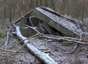 Reste der Freiluftschaltanlage (Umspannwerk) 2010